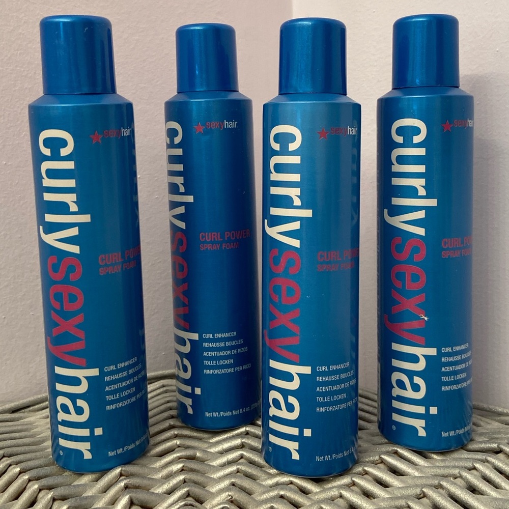 Curly Sexy Hair Curl Power Hair Foam 4 cans - New